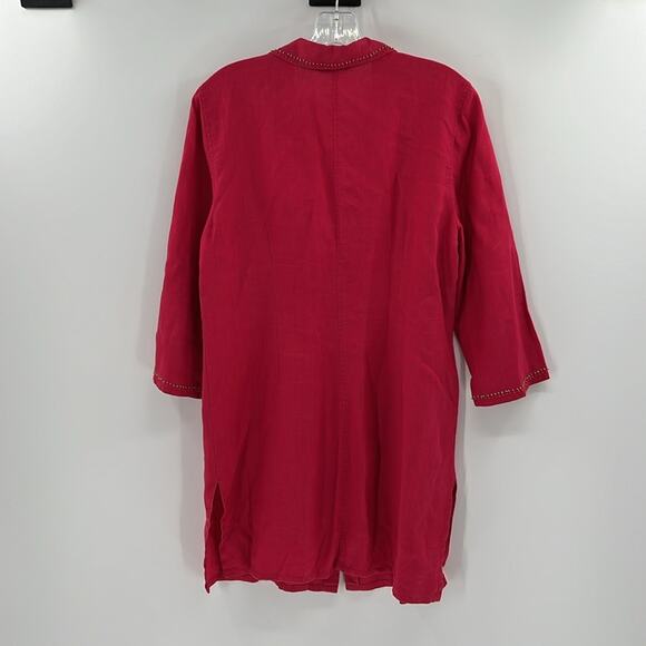 Boden Women's Linen Button Down Tunic - Raspberry - UK 14 or US 10 - Picture 7 of 7